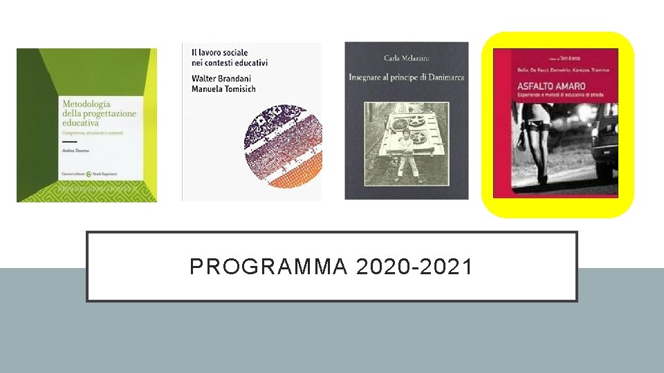 PROGRAMMA 2020 -2021 