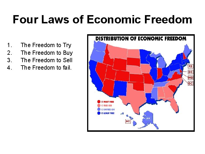 Four Laws of Economic Freedom 1. 2. 3. 4. The Freedom to Try The Four Laws of Economic Freedom 1. 2. 3. 4. The Freedom to Try The