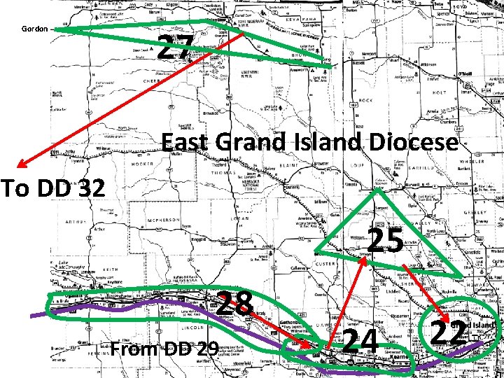 Gordon 27 East Grand Island Diocese To DD 32 25 28 From DD 29