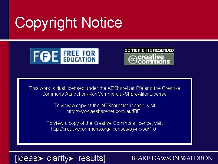 Copyright Notice This work is dual licensed under the AEShare. Net-Ffe and the Creative Copyright Notice This work is dual licensed under the AEShare. Net-Ffe and the Creative