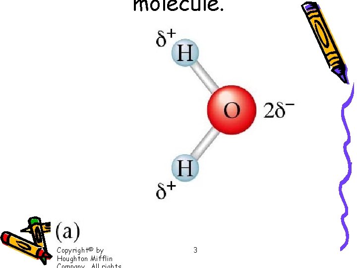 molecule. Copyright© by Houghton Mifflin 3 
