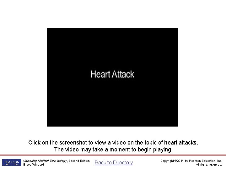 Heart Attack Video Click on the screenshot to view a video on the topic