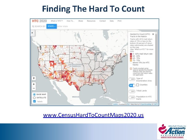 Finding The Hard To Count www. Census. Hard. To. Count. Maps 2020. us 