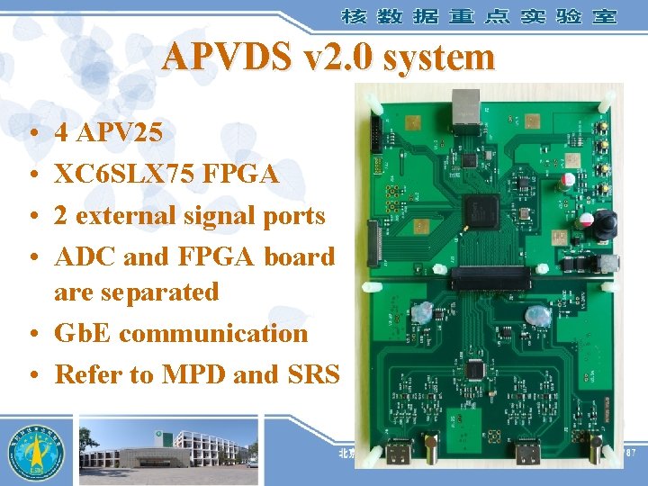 APVDS v 2. 0 system • • 4 APV 25 XC 6 SLX 75