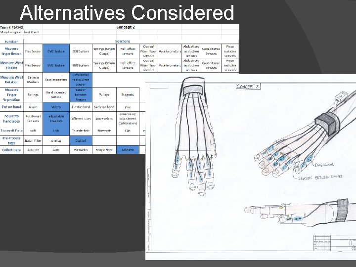 Alternatives Considered 