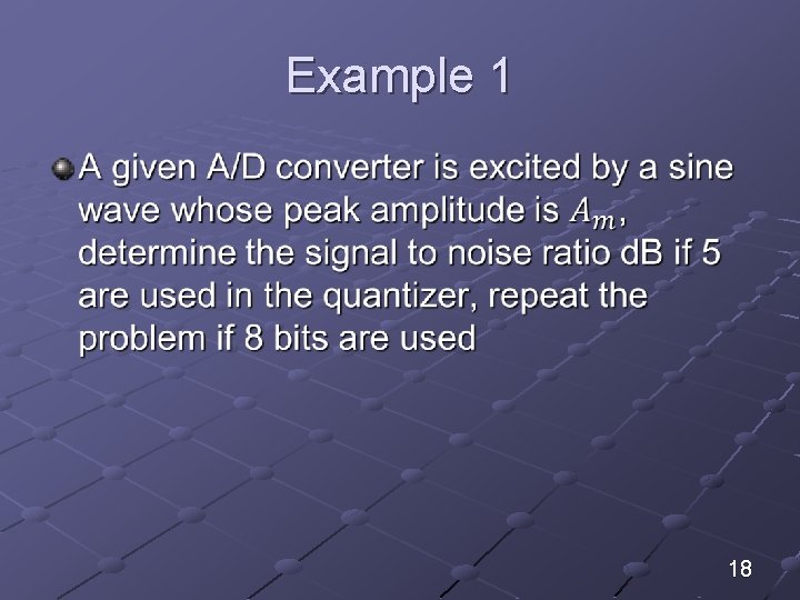Example 1 18 