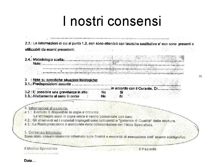 I nostri consensi 