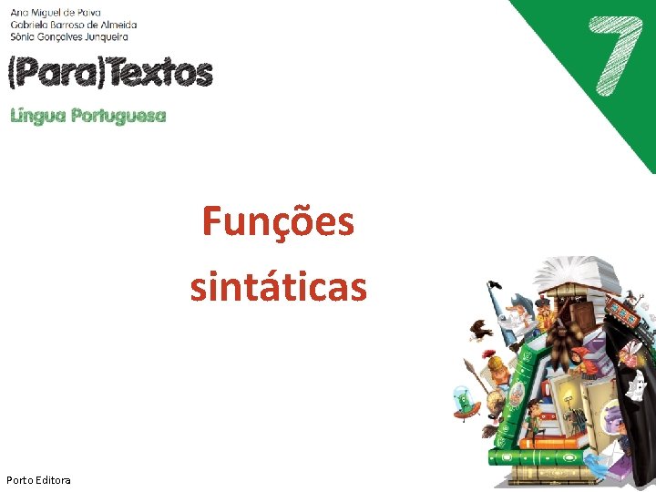 Funções sintáticas Porto Editora 