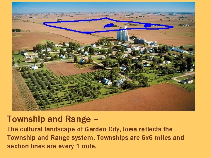 Township and Range – The cultural landscape of Garden City, Iowa reflects the Township