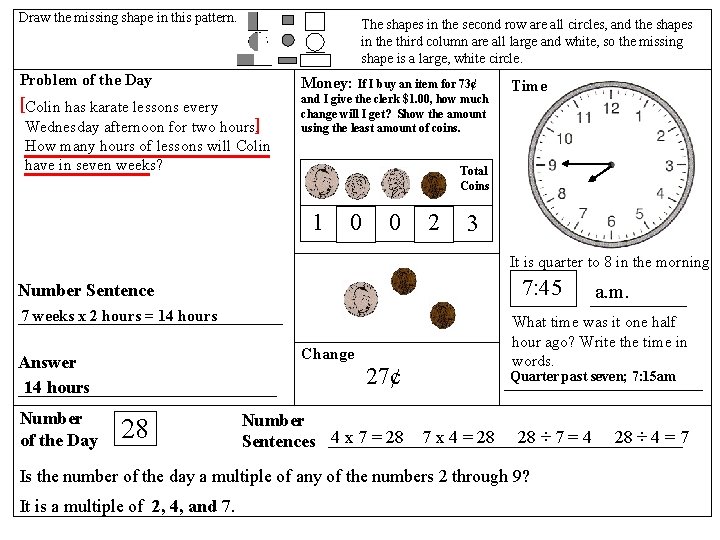 Draw the missing shape in this pattern. The shapes in the second row are