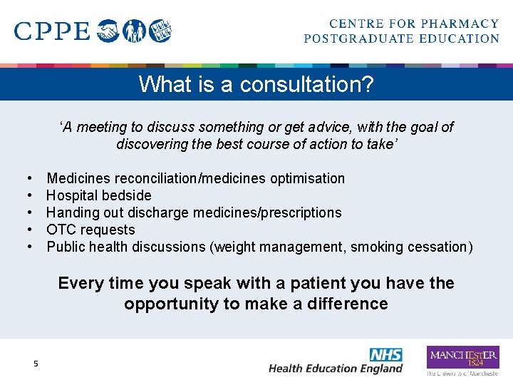 What is a consultation? ‘A meeting to discuss something or get advice, with the