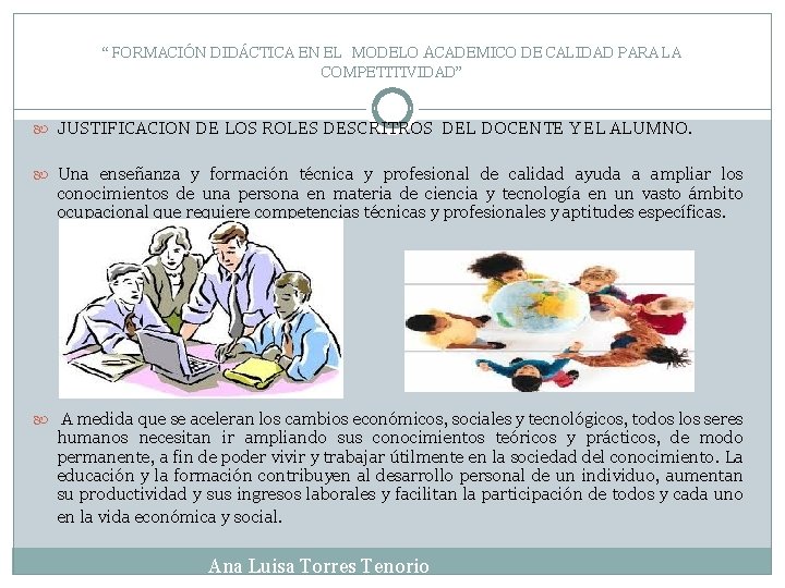 FORMACIN DIDCTICA EN EL MODELO ACADEMICO DE CALIDAD