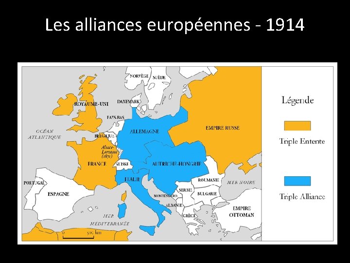 Les alliances européennes - 1914 