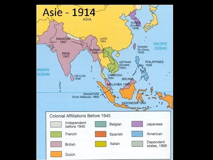 Asie - 1914 