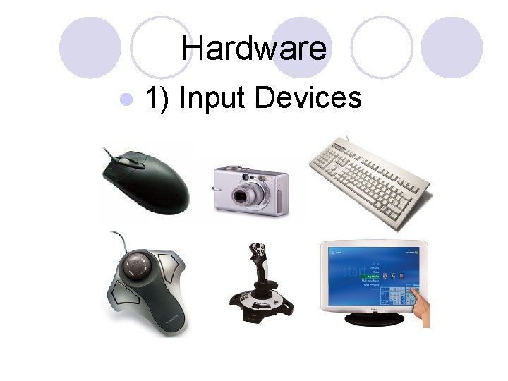 Hardware ● 1) Input Devices 