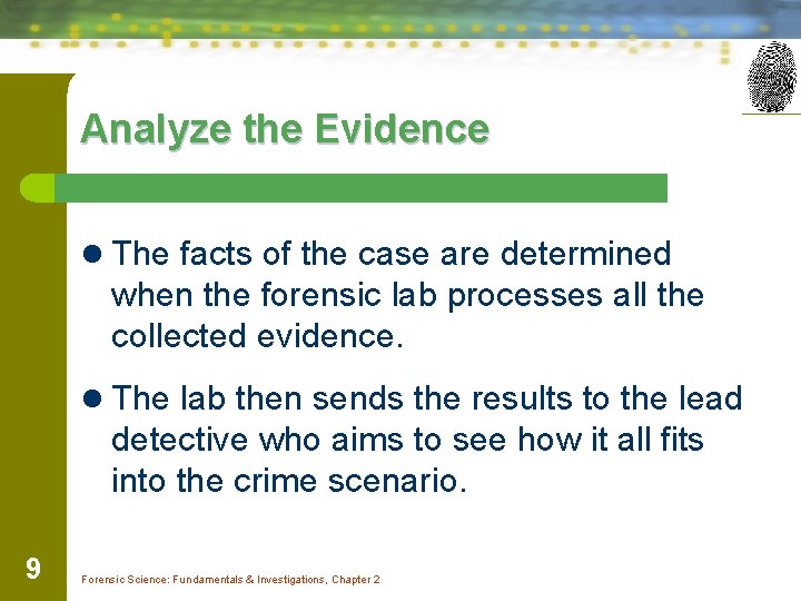 Forensic Evidence Examples Math Chapter 2 Crime Scene Investigation and Evidence Collection