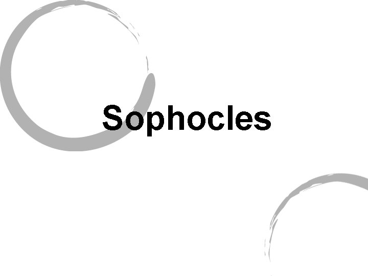 Sophocles 