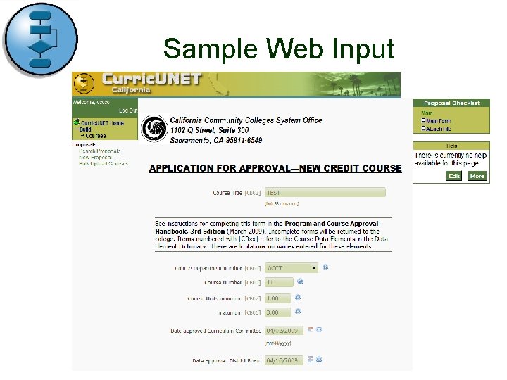 Sample Web Input 