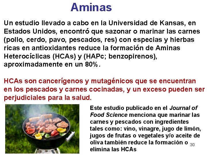 Aminas Un estudio llevado a cabo en la Universidad de Kansas, en Estados Unidos,