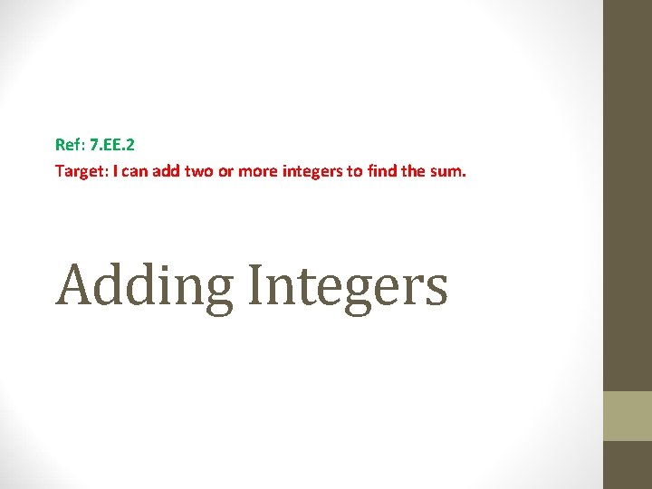 Lesson 10 Rational Numbers Equations Adding Integers WarmUp