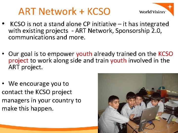 ART Network + KCSO • KCSO is not a stand alone CP initiative –