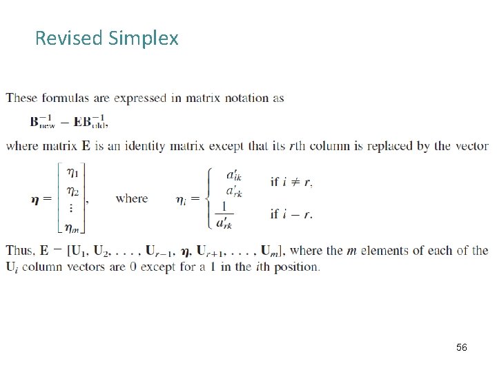 Revised Simplex 56 