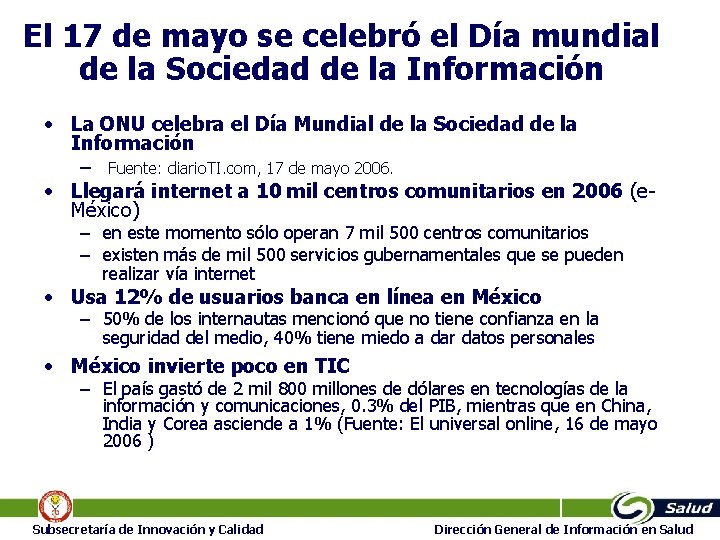 El 17 de mayo se celebró el Día mundial de la Sociedad de la