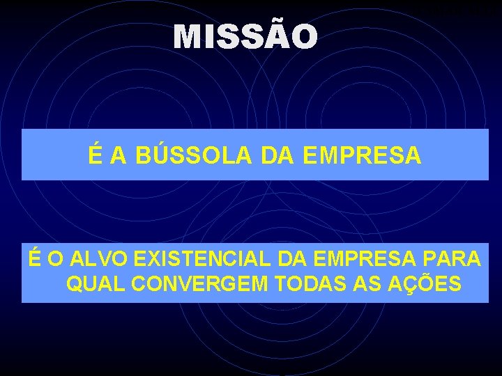 MISSÃO ITAMAR ALLI É A BÚSSOLA DA EMPRESA É O ALVO EXISTENCIAL DA EMPRESA