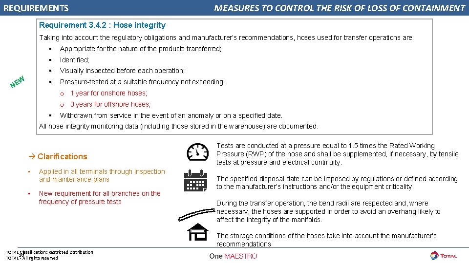 REQUIREMENTS MEASURES TO CONTROL THE RISK OF LOSS OF CONTAINMENT Requirement 3. 4. 2