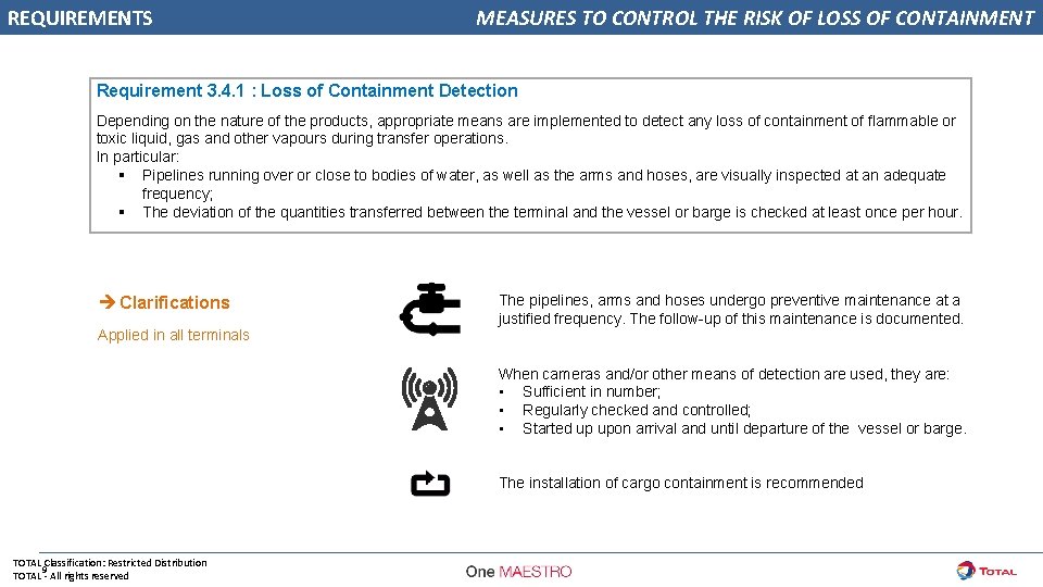 REQUIREMENTS MEASURES TO CONTROL THE RISK OF LOSS OF CONTAINMENT Requirement 3. 4. 1