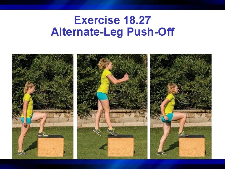Exercise 18. 27 Alternate-Leg Push-Off 