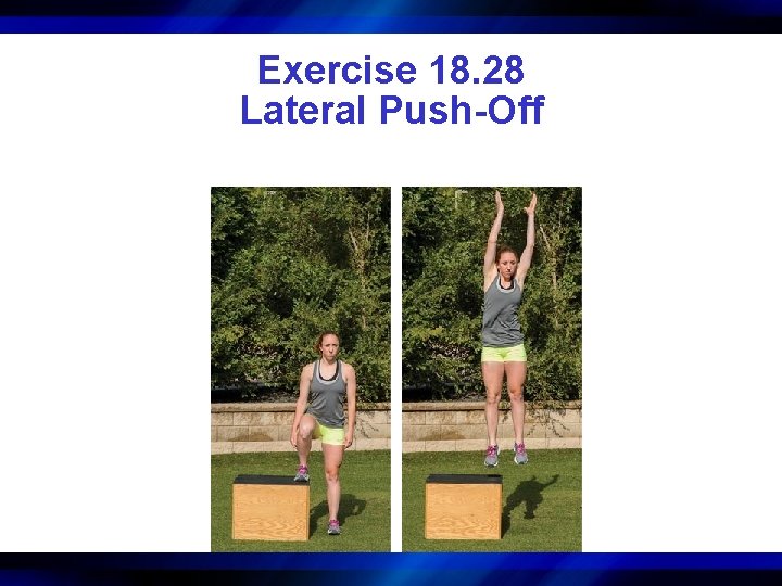 Exercise 18. 28 Lateral Push-Off 