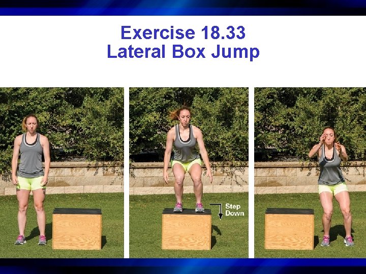 Exercise 18. 33 Lateral Box Jump 