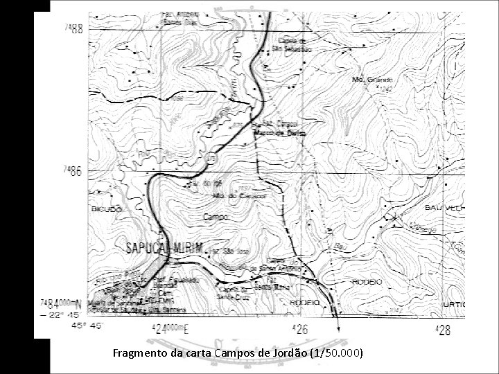 Fragmento da carta Campos de Jordão (1/50. 000) 