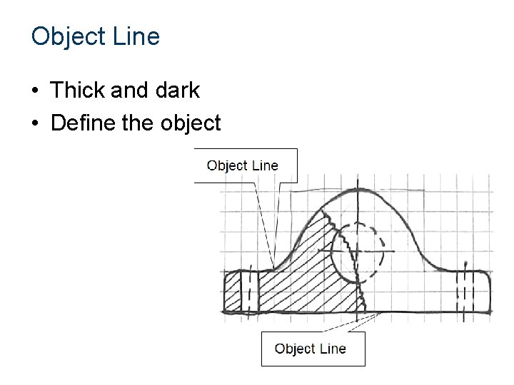 Object Line • Thick and dark • Define the object 