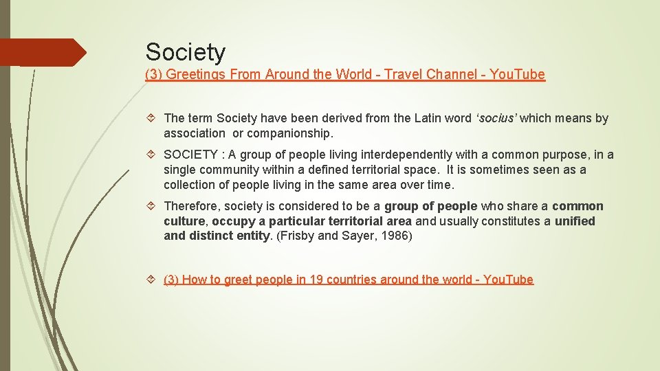 Society (3) Greetings From Around the World - Travel Channel - You. Tube The