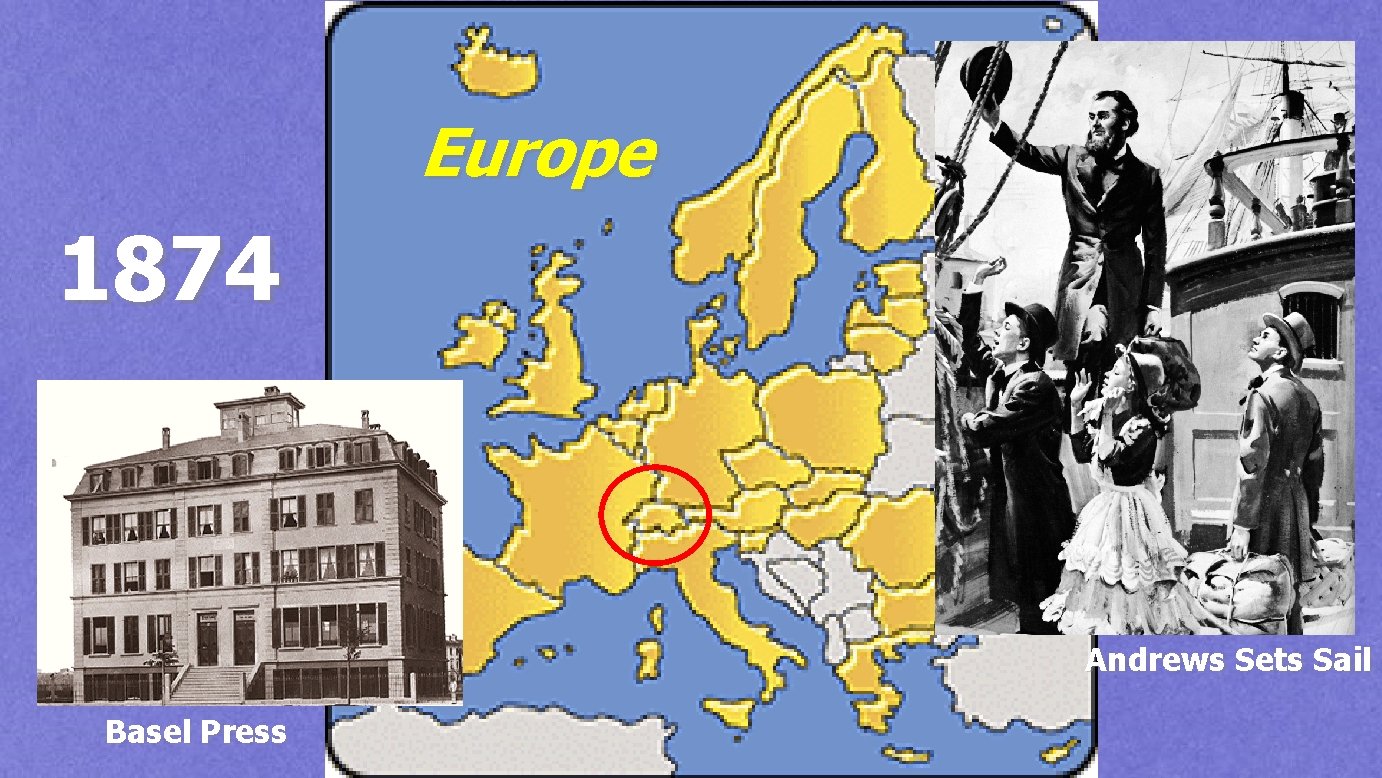 Europe 1874 Andrews Sets Sail Basel Press 