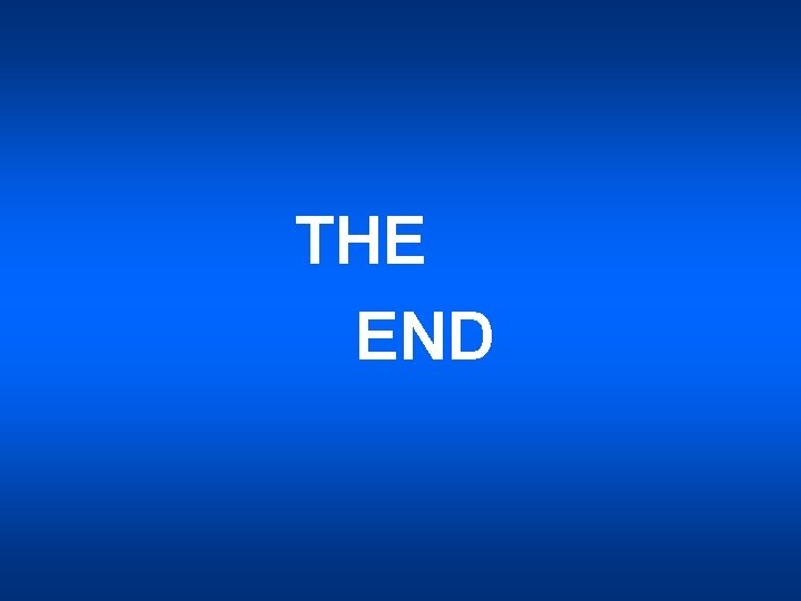 THE END 