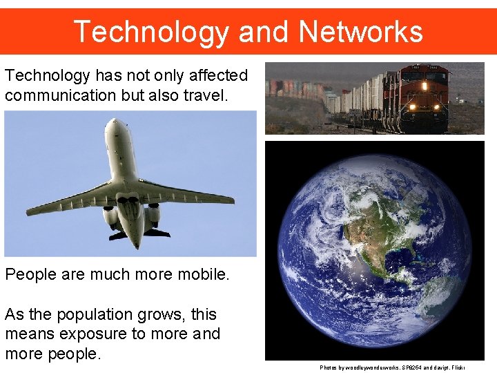 Technology and Networks Technology has not only affected communication but also travel. People are