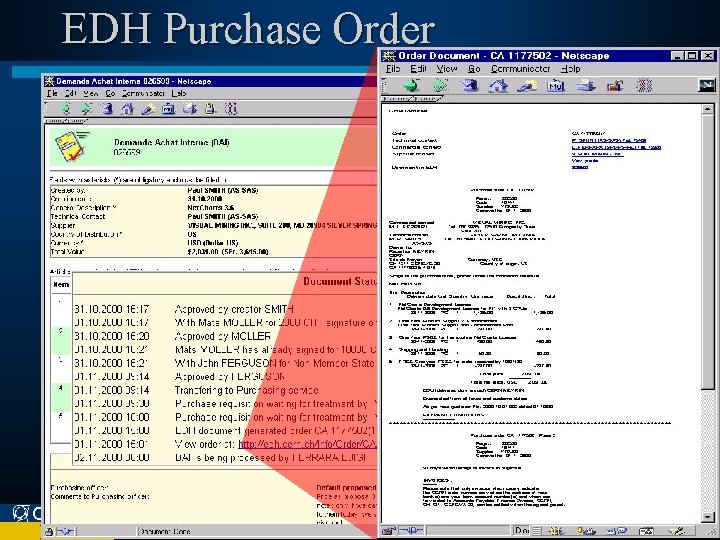 EDH Purchase Order CERN IDS 