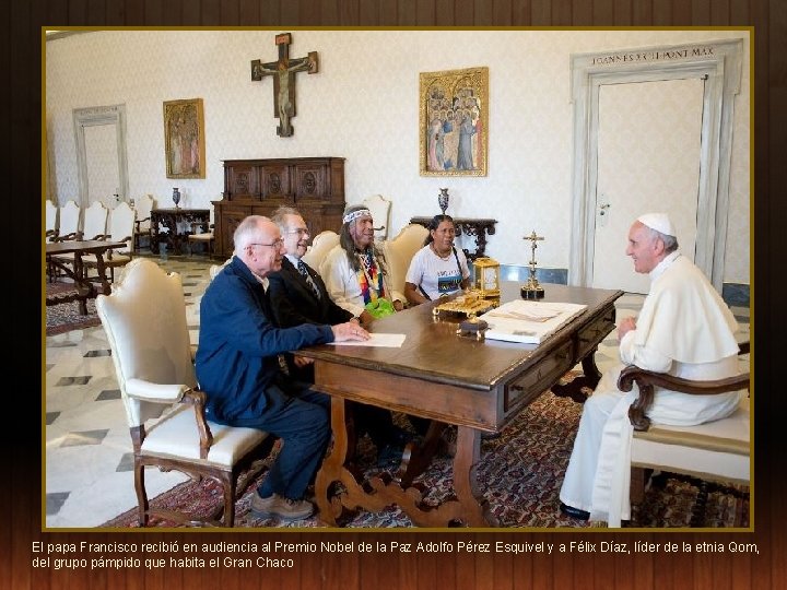 El papa Francisco recibió en audiencia al Premio Nobel de la Paz Adolfo Pérez