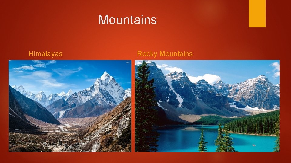 Mountains Himalayas Rocky Mountains 
