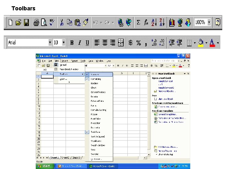 Microsoft Excel The Basics spreadsheet A type of