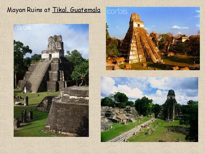 Mayan Ruins at Tikal, Guatemala 