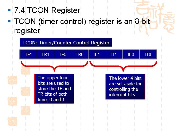 Chapter 7 8051 TimerCounter The 8051 has two