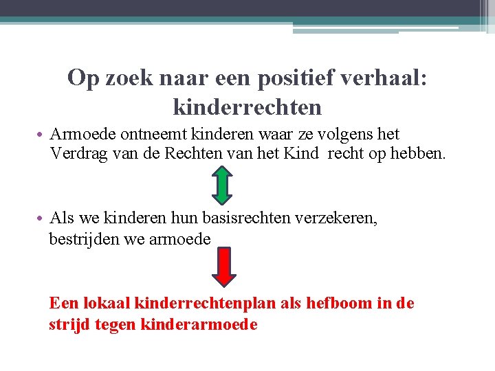 Op zoek naar een positief verhaal: kinderrechten • Armoede ontneemt kinderen waar ze volgens