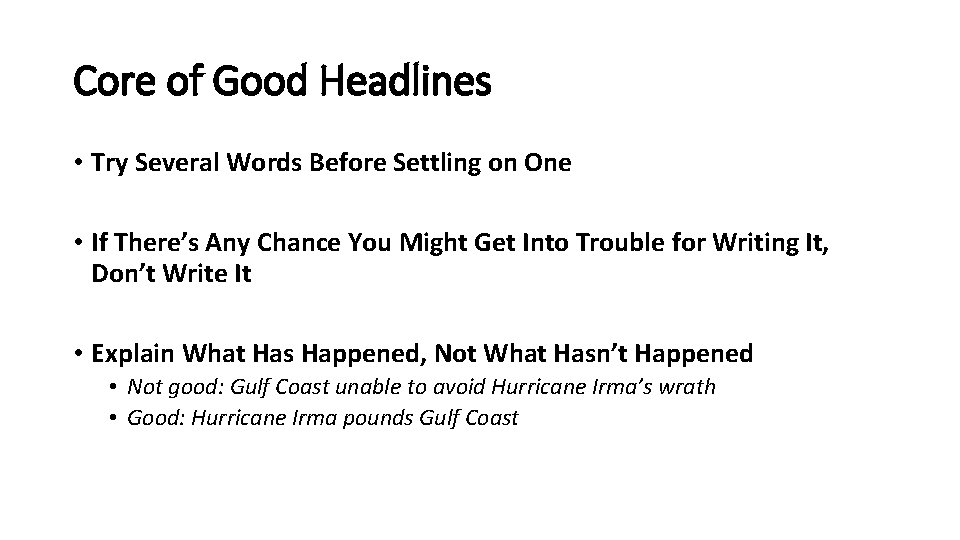 Headlines Prof Vaccaro HU JRNL 53 The Basics