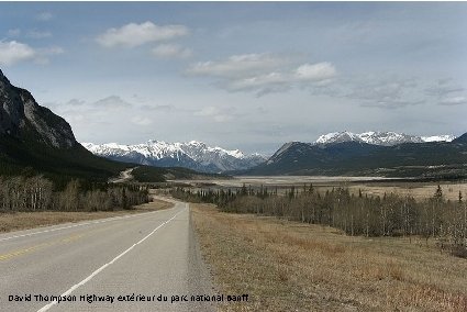 David Thompson Highway extérieur du parc national Banff 