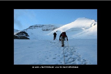 La voie « North Glacier » sur le mont Athabasca 