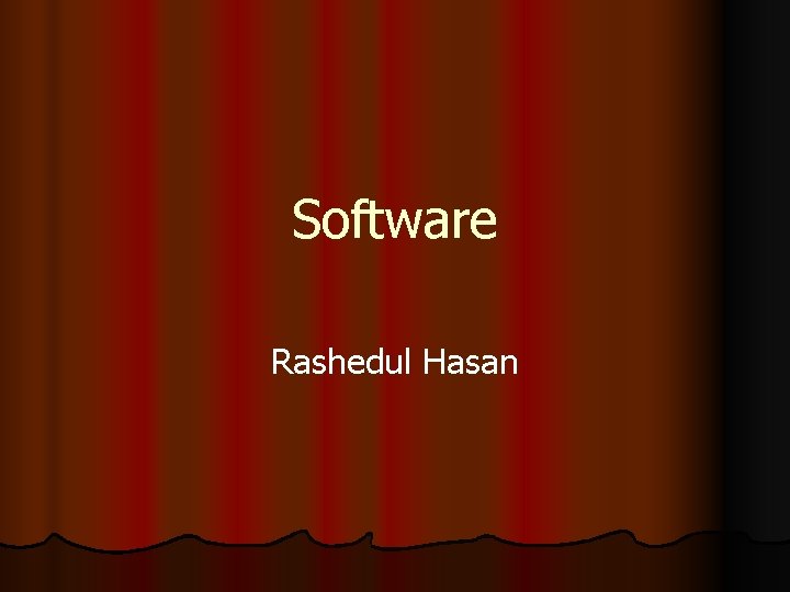 Software Rashedul Hasan 